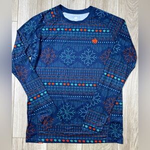 Rabbit Running Long Sleeve Performance Shirt Geometric Print M